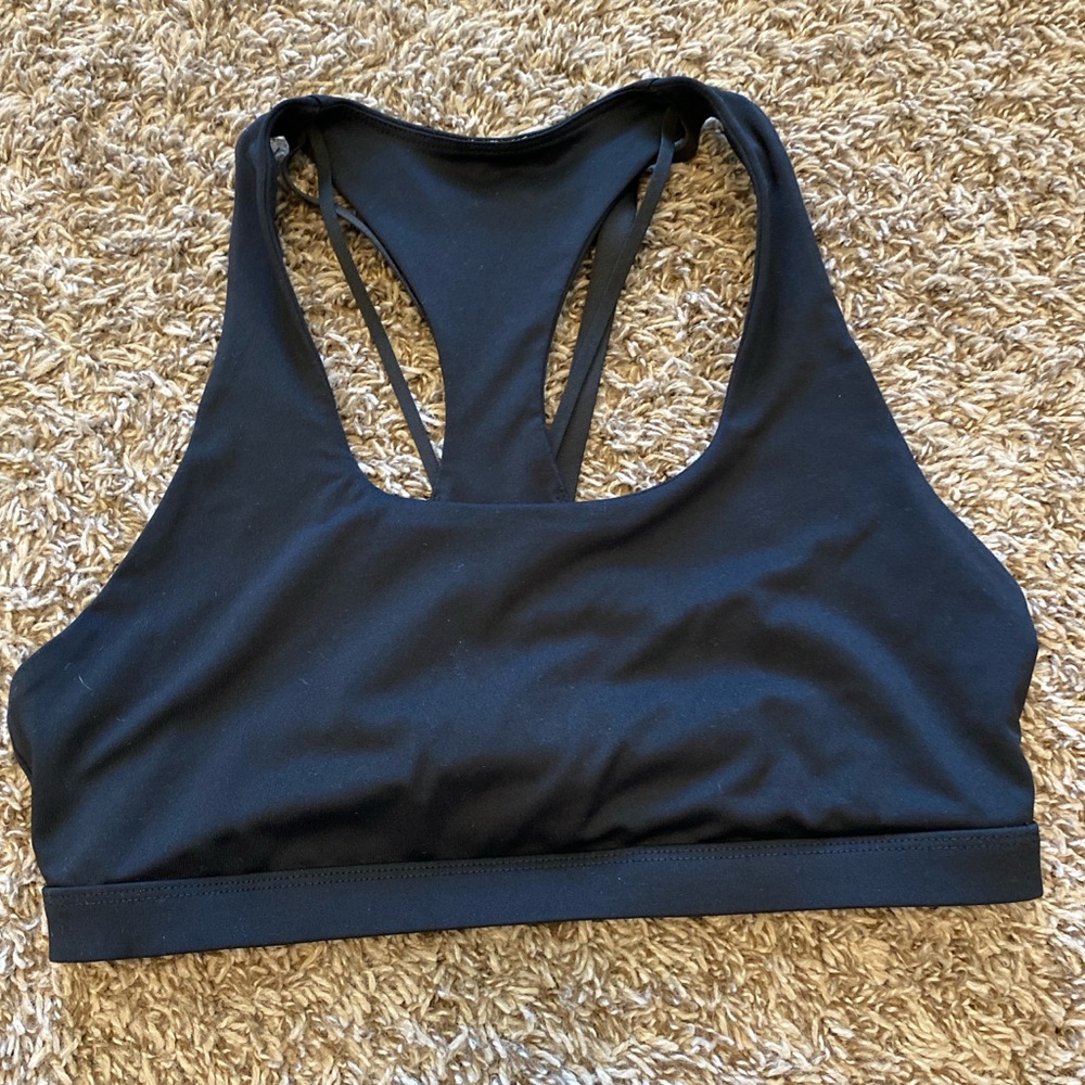 Fabletics Black Racerback Sports Bra